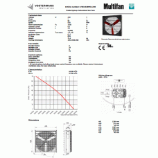 Multifan 4E152 50" Single Phase Fan Technical Data